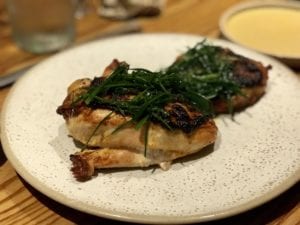 Half Spiced Chilli Chicken, Aged White Soy, Kow Choi at Bao in Fitzrovia, London